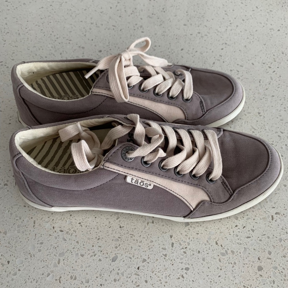 Taos Shooting Star Purple Canvas Lace Up Sneakers SHS-14010 Womens 7